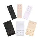 ブラジャー 延長ホック 調整ホック 3色組 3段2ホック/3段3ホック 6枚セット ブラバック 下着ロングバックル/エクステンションバックル 伸縮性のあるアクセ...