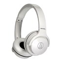 オーディオテクニカ ATH-S220BT WH ワイヤレスヘッドホン bluetooth 最大60時間再生 急速充電 低遅延モード マルチポイント対応 薄型 ATH-S220BT WH ホワイト