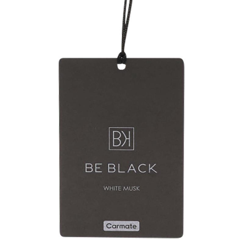 カーメイト(Carmate) 芳香剤 車 ビーブラック ハンギング ホワイトムスク 洗練された黒 吊り下げ 3枚入り ペーパー H1861