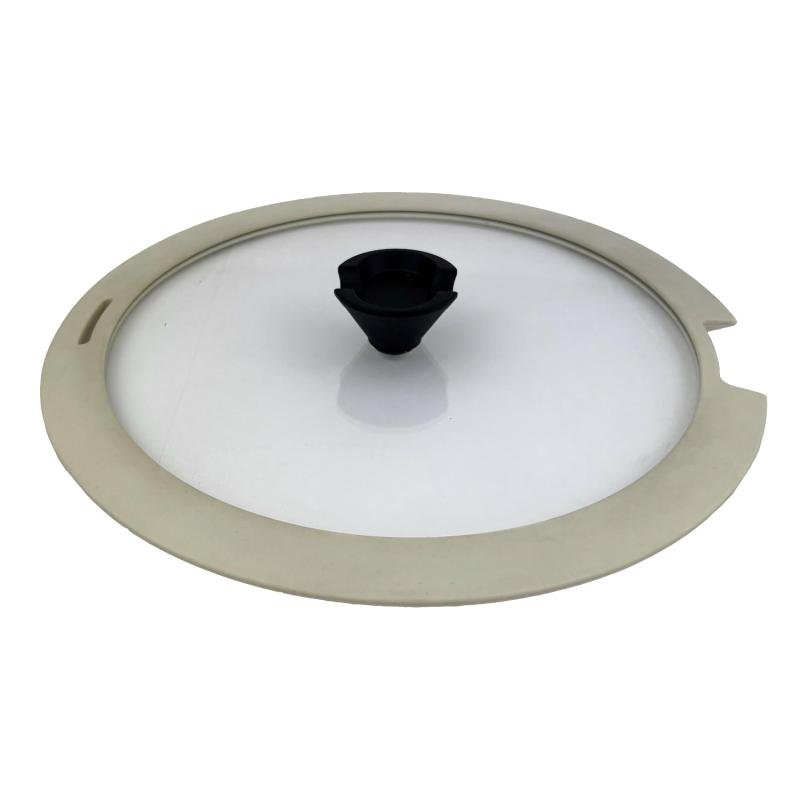 パール金属 蓋 鍋蓋 ガラス蓋 26cm 用 シリコーン縁巻 トルティーノ HC-693