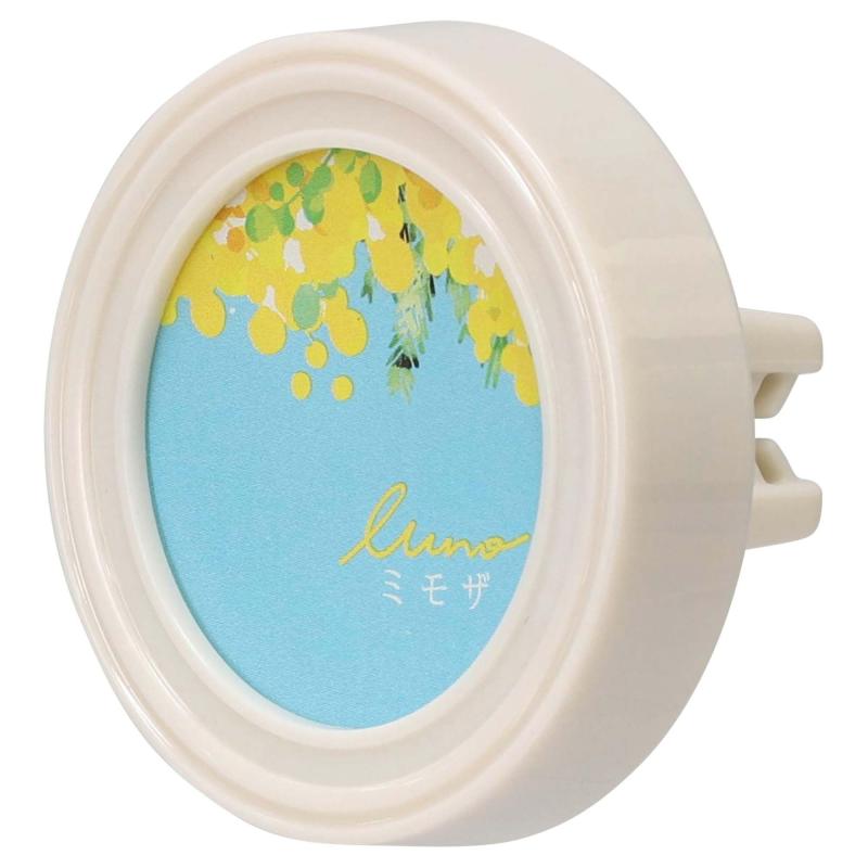 カーメイト(Carmate) 車 用 芳香剤 LUNO ルーノ エア ミモザ ふわりと抱きしめるミモザの香り エアコン H1812