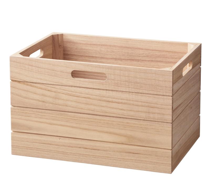 楽天ベルトワマーケットパール金属 収納 ボックス ケース 桐箱 桐製 深型 幅38×奥行26×高さ24cm 積み重ね スタッキング N-7112