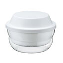 HARIO(ハリオ) ガラスのレンジ蒸し器 満水容量1200ml レンジで簡単調理 ホワイト 日本製 電子レンジ おかず クリームスープ 手作り XMK-120-W