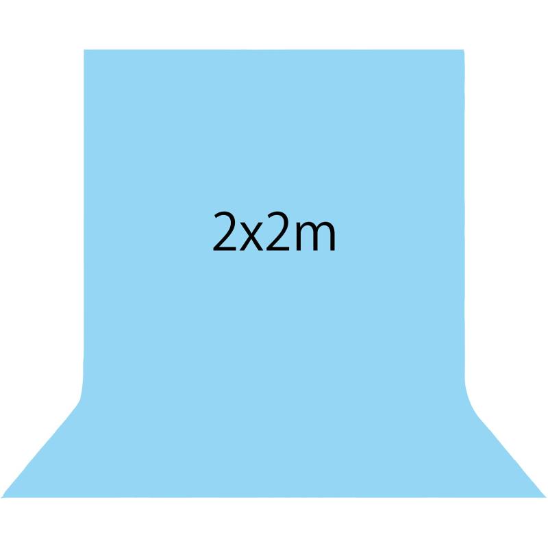 Kate 2x2m 青い背景 水色 背景紙 肖像写真 子供の写真 ポートレート 背景 写真スタジオ 撮影用 背景布 ..