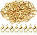 KEWAYO 300個 12mm カニカン アクセサリー パーツ ハンドメイド 材料 ずつネックレス ブレスレット アンクレット 金具 留め具