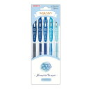 ゼブラ ジェルボールペン サラサクリップ 0.5mm フラワーブーケ ネモフィラ 5色セット JJ15-NP-5C 1 Count (Pack of 1)