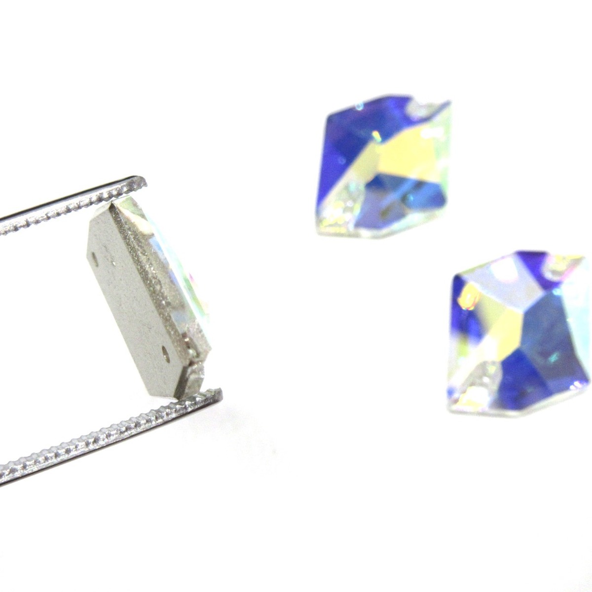 A5ランク　【13×17ミリ　コズミック　CrystalAB 10粒】　ガラスビジュー　ガラスス...