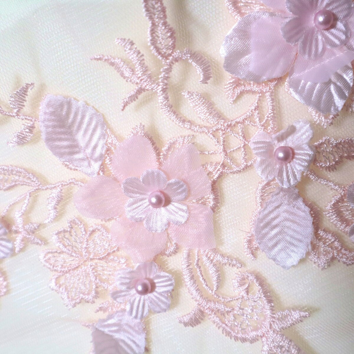 【200-7　lightpink】　装飾パーツ　モチーフ　刺繍モチーフ　衣装モチーフ　衣装...