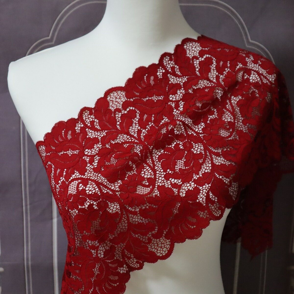 【C-120】幅広チュールレース　90cm ブライダルチュールレース　チュールレース　レース　衣装レース　　装飾パーツ　手芸　服飾　衣装作り　新体操　バレエ衣装　舞台衣装　ステージ衣装　ダンス衣装　社交ダンス　フィギュアスケート衣装　ハンドメイド