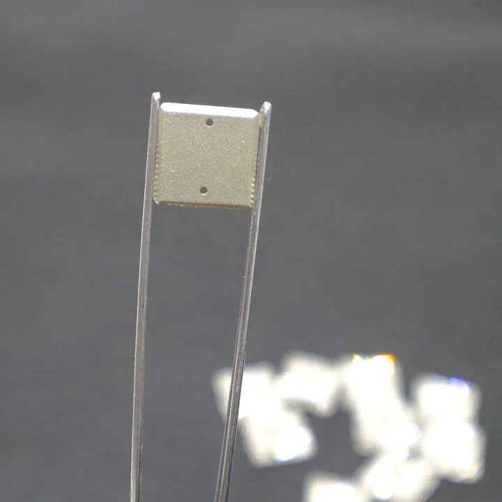 【※アウトレットB級品※　スクエア14mm　crystal　クリスタル　5粒　A5ランク素材】...