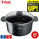 (土・日発送可)送料無料 ティファール オールインワン T-fal キャストライン アロマ オール・イン・ワン ポット24cm IH対応・ガス火対応 / E22...