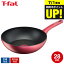 (土・日発送可)送料無料 ティファール T-fal IHルージュ・アンリミテッド ウォックパン 28cm IH・ガス火対応 G26219 t-fal T-FAL tfal Tfal 取っ手つきフライパン JGS 最強配送 4,800円