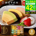 お中元 夏ギフト 出産内祝い お菓子 バームクーヘン 個包装 バウムクーヘン 銀座千疋屋 銀座フルーツクーヘン 8個 PGS-163 【VL】手土産 贈答品 高...