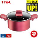 (土・日発送可)送料無料 ティファール T-fal IHルージュ・アンリミテッド シチューポット 20cm IH・ガス火対応 G26244 両手鍋 t-fal T-FAL tfal Tfal JGS 最強配送