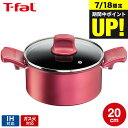 (土・日発送可)送料無料 ティファール T-fal IHルージュ・アンリミテッド シチューポット 20cm IH・ガス火対応 G26244 両手鍋 t-fal T-FAL tfal Tfal JGS 最強配送