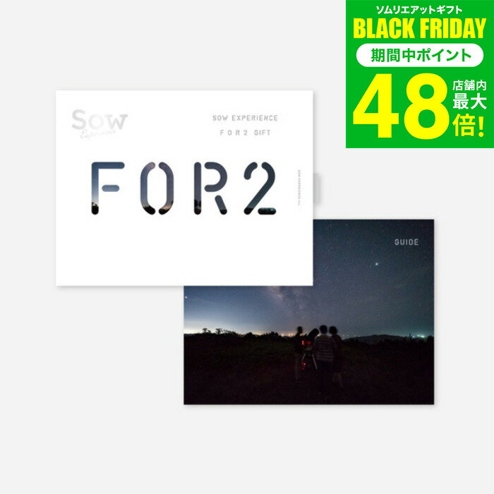 お歳暮 冬ギフト 体験型カタログギフト FOR2ギフト（SILVER） / SOW EXPERIENCE ソウ エクスペリエンス FOR2シリーズ ギフトカタログ 体験 旅行券 旅行 結婚祝い 新婚 夫婦 両親 結婚記念日 誕生日 贈り物 おしゃれ 送別 還暦 内祝い お返し お祝い gws 送料無料 ギフト