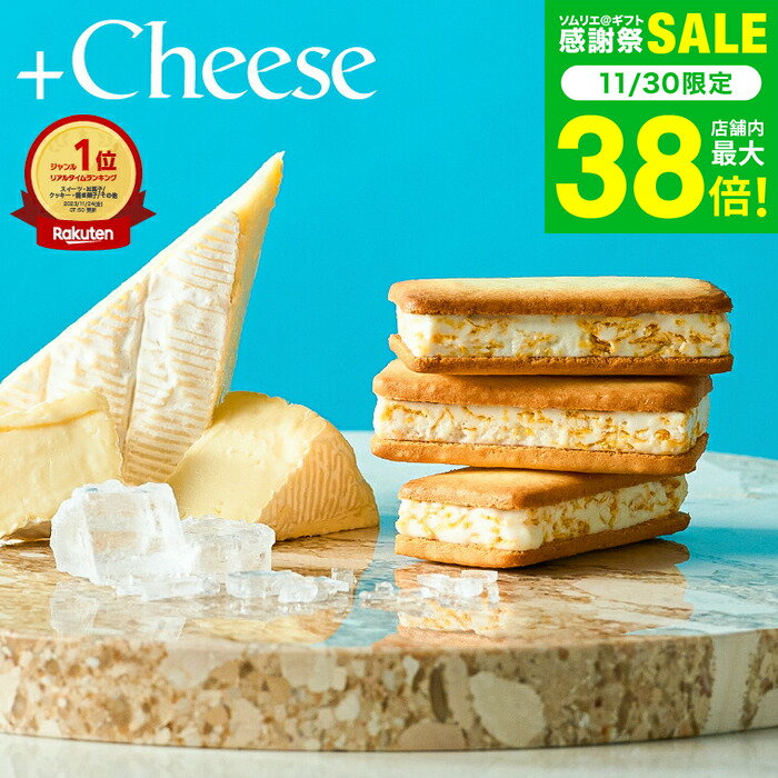 お歳暮 冬ギフト お菓子 楽天1位 ”サクサク食感 チーズスイーツ” +Cheese プラスチーズ（包装済、外の..