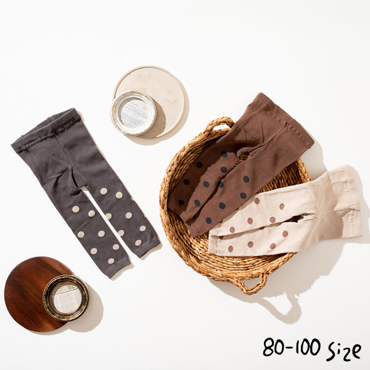 子供服 ドットレギンス（メール便）/ Ampersand（アンパサンド ） 子供服 ベビー服 キッズ服 女の子 キッズ かわいい おしゃれ 秋 冬 エフオー FO 贈答品 JGS dej