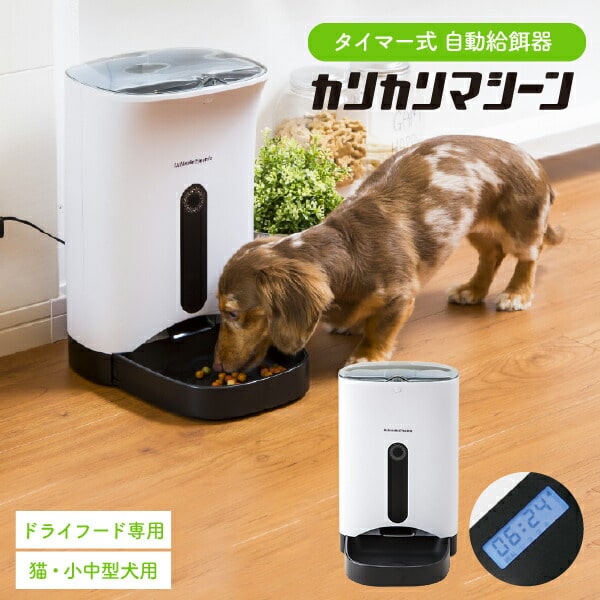 ＼5/23木20時～全品ポイントUP／犬猫用 タイマー式 自動給餌器 カリカリマシーン / 自動餌やり器 うちのこエレクトリック製 ペット 餌 ペットフィーダー オートフィーダー 誕生日 写真入り メッセージカード ギフト 贈答品 父の日ギフト