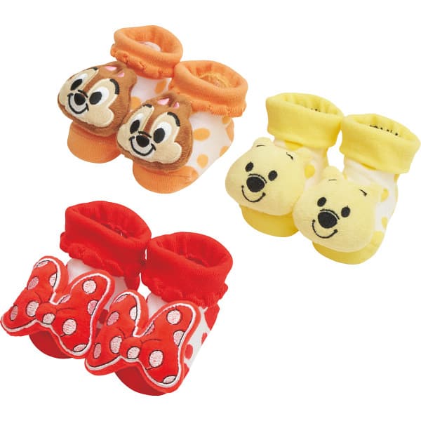 お歳暮 冬ギフト ディズニー ぬいぐるみ付ベビーソックス ソックス かわいい ベビー お祝い 内祝い プレゼント 贈り物 出産祝い 出産内祝い お返し 結婚内祝...