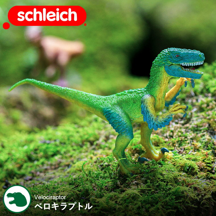 シュライヒ Schleich 14585 ベロキラプトル Dinosaurs 恐竜 ダイナソー ドイツ フィギュア 玩具 おもちゃ 雑貨 リアル 手塗り 知育玩具 インテリア 教育 おしゃれ おすすめ ジュラシックプレゼント 贈答品 父の日ギフト お中元 夏ギフト 御中元