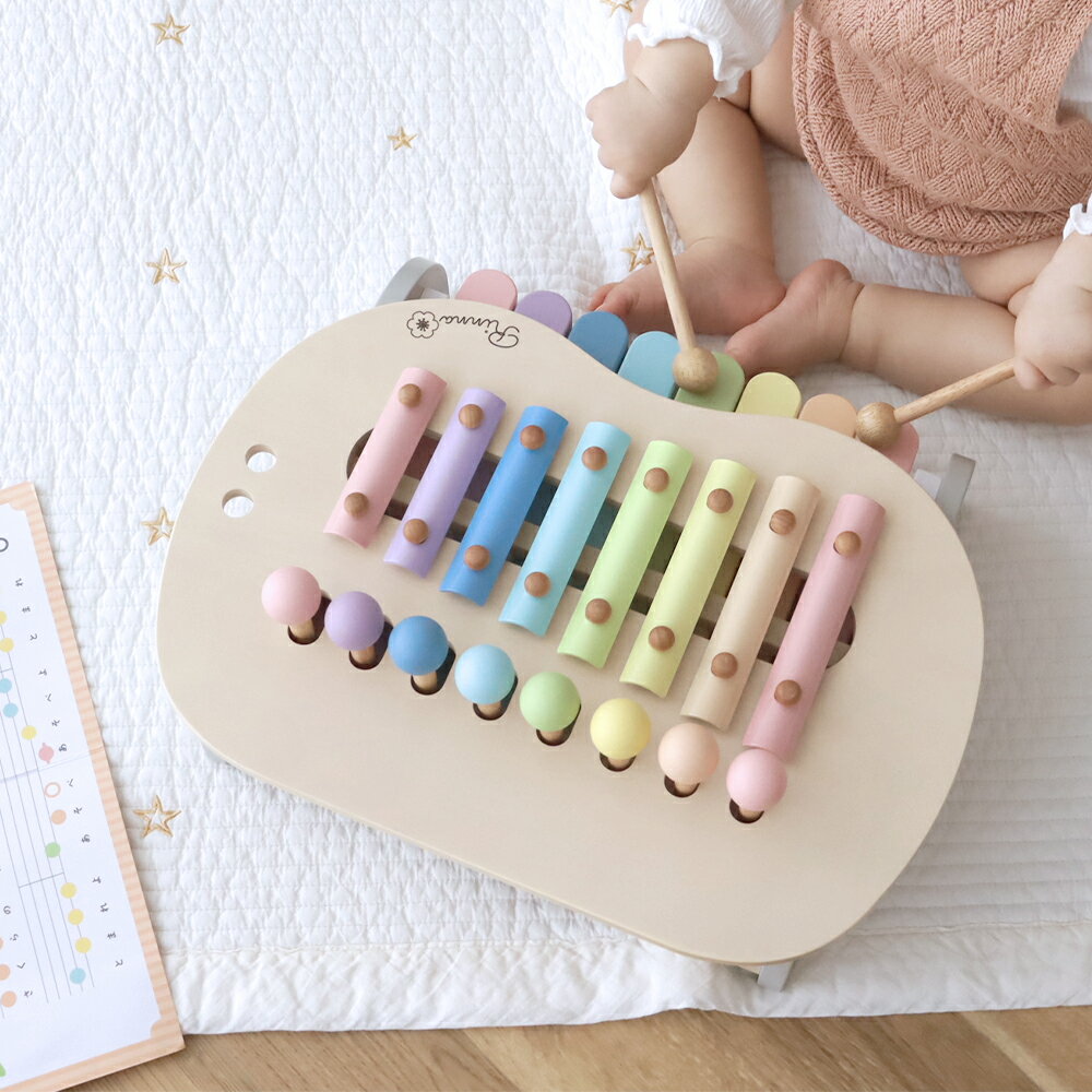 【1歳誕生日　おもちゃ】お名前入り Sweet Melody Maker -スウィートメロディーメーカー-★楽天1位獲得★ 1歳誕生日プレゼント 2歳 3歳 楽器 エドインター ピアノ 鉄琴 木琴 シロフォン 知育玩具 木製 プレゼント 音のなるおもちゃ 3