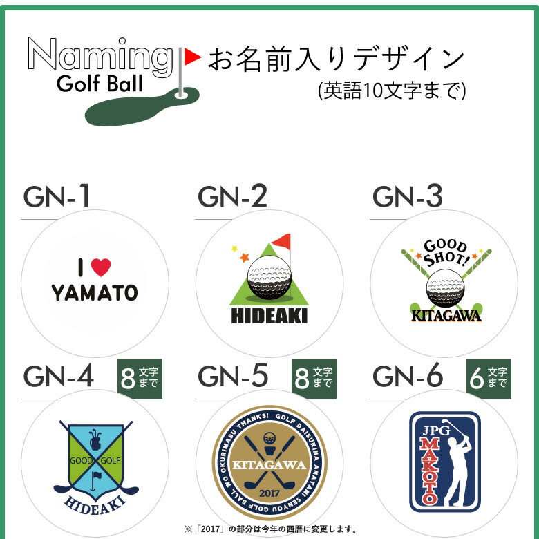 名入れゴルフボール&ネームタグギフトセット