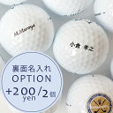【名入れギフト】【オプション】ゴルフボール 裏面名前印刷(2個入り)