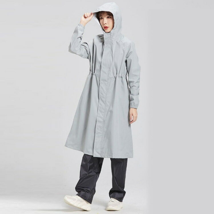 レインコート レインウェア 防水 レディース 大人用 ポケット付き おしゃれ ロング 撥水 女性用 リブ袖口 軽量 ウエスト紐 ドローコード 合羽 梅雨対策 通勤 雨具 モッズコート 雨具 雨の日 かっぱ ポンチョ 無地 シンプル 黒 大人可愛い