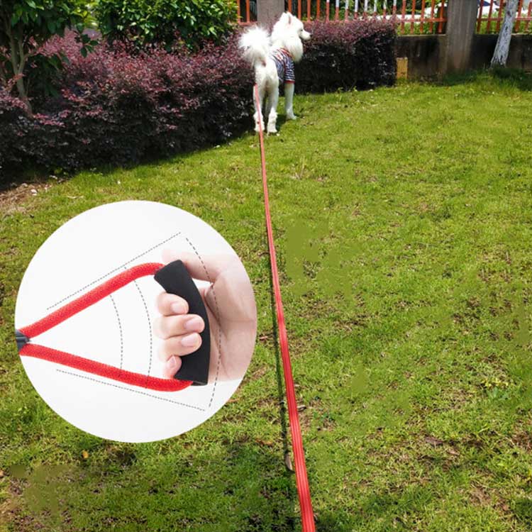 ショルダー 牽引ロープ 犬 丸ひも 中型犬 ロングリード グリップ 5m 大型犬 太め 丸ロープ 軽量 クライミングロープ 犬 犬用 牽引 お散歩 ロープ ペット リード 10m 10mm 外れ防止 軽い 絡まない トレーニング 訓練用 しつけ用 中大型犬用