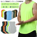 タンクトップ メンズ トレーニングウェア ノースリーブ メッシュ素材 クルーネック 筋トレ ジム フィットネス スポーツウェア 軽量 柔らかい 吸汗 速乾 運動着 選べる2タイプ 無地 全11色