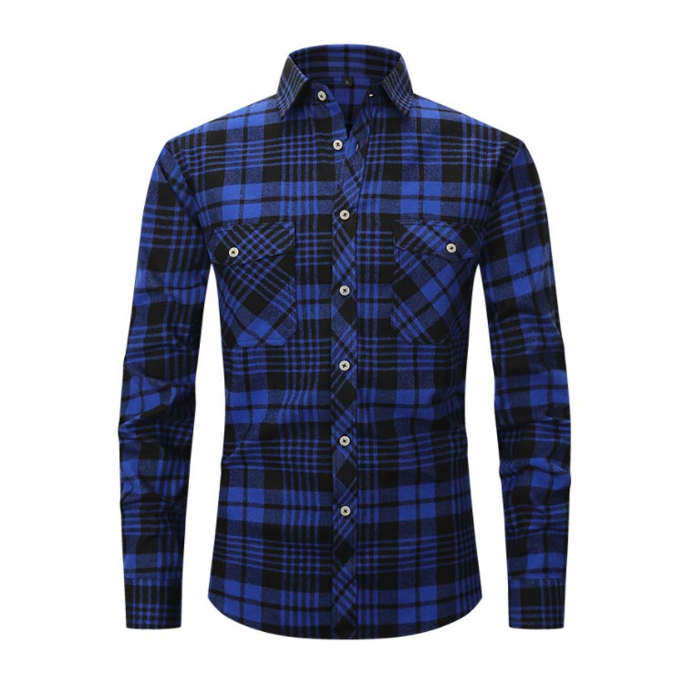 チェックシャツ メンズ ネルシャツ チェックネルシャツ 長袖シャツ カジュアルシャツ ポケット オールシーズン ストリート スタイリッシュ アメカジ トップス 春 春服 秋 秋服 全15色