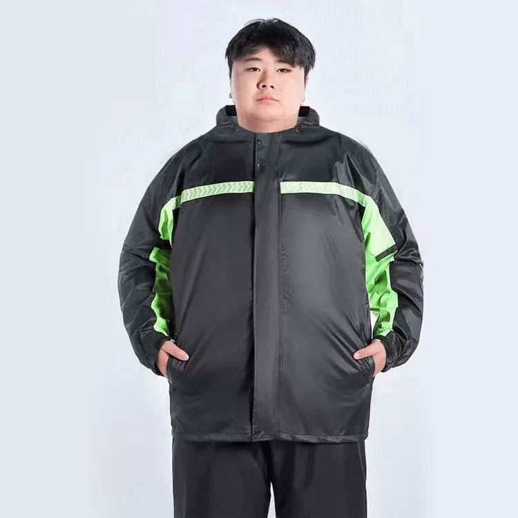 ロングパンツ レインコート レインスーツ 2点セット レインウェア メンズ 二重透明バイザー付き 大きいサイズ 上下セット ジャケット 防水 ビッグサイズ アウトドア 豪雨 反射テープ付き 長袖 レディース 防災 自転車 バイク 通学 通勤 ビッグサイズ 梅雨