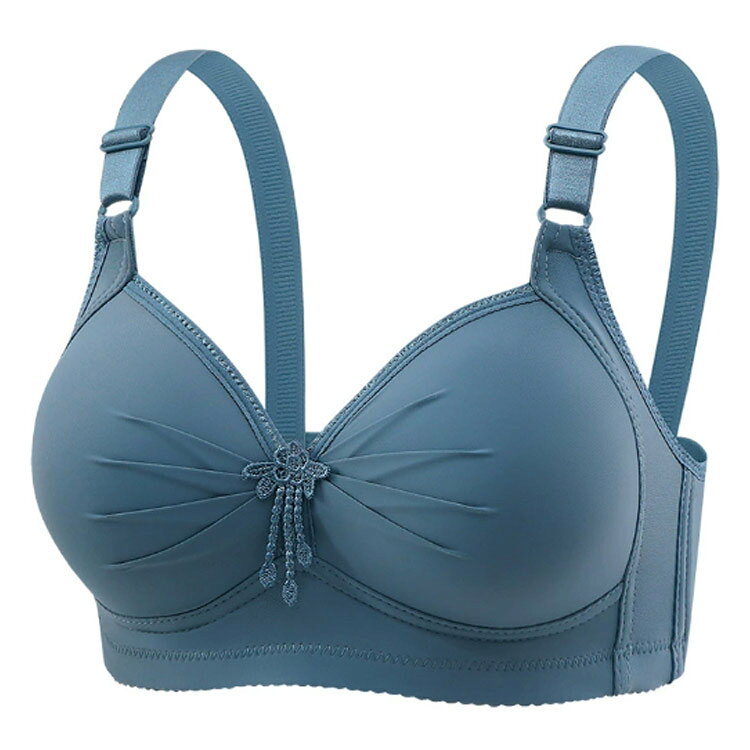 胸が小さく見えるブラ ブラジャー 可愛い下着 【2枚セット】 胸を小さく見せるブラジャー レディース ノンワイヤーブラジャー 薄手 着痩せブラ 小胸 痛くない 育乳ブラジャー 大きいサイズ 薄め 軽量 脇高ブラ 補正下着 補正ブラ 【2枚セット】 着痩せ bellezzavoce-10009213 ベレザヴォーチェ サンプル画像3