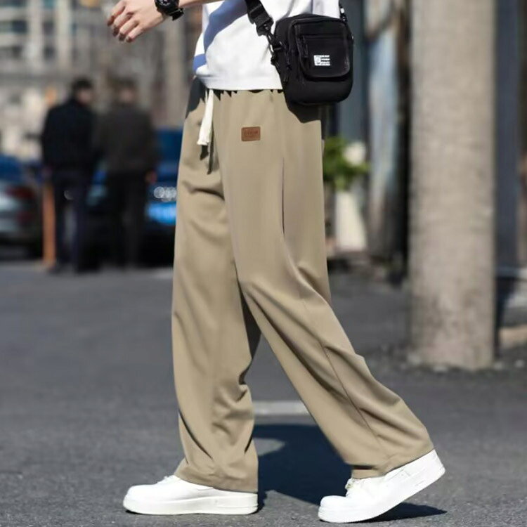 ロングパンツ 夏 接触冷感 大きいサイズ スラックス アイスシルク メンズ パンツ ...