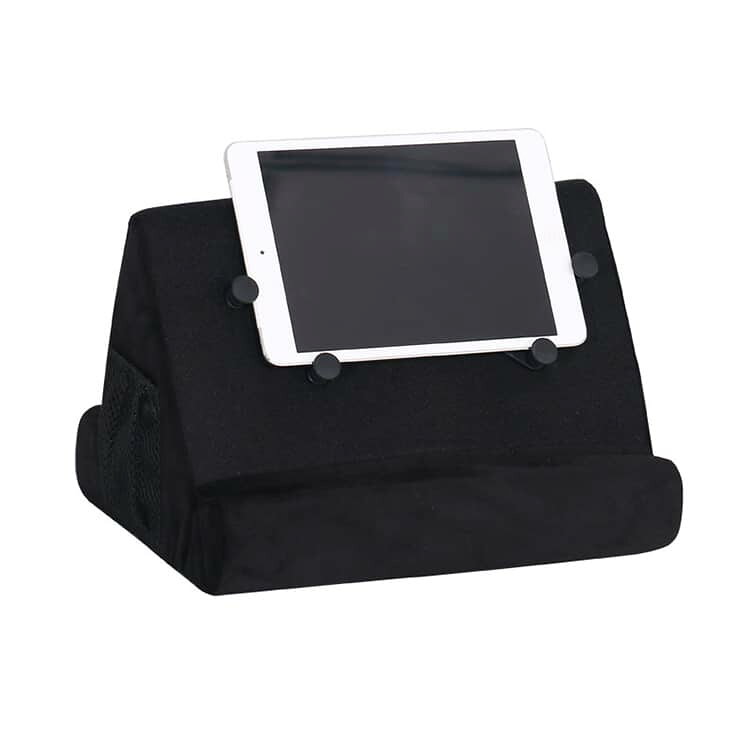 タブレット クッション 読書 ポケット付き ピロースタンド 寝ながらスタンド タブレットスタンド スマホスタンド 膝上 アイパッド 柔らかい 読書サポート ソファー ベッド用 タブレットスタンド ホルダー 映画鑑賞 ゲーム リラックスタイム bellezzavoce-10010599 ベレザヴォーチェ サンプル画像3