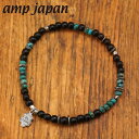 【クリーナープレゼント】amp japan アンプジャパン ビックホーン ブレスレット ターコイズ 水牛 日本製 17AHK-412【正規品】