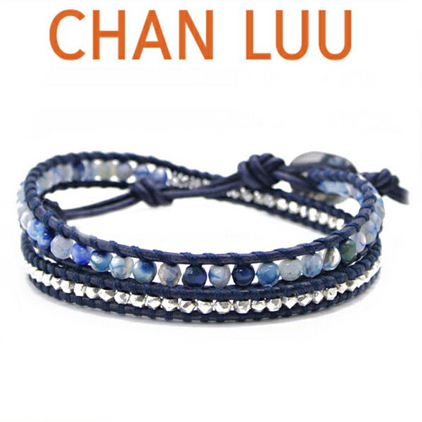 チャンルー ブレスレット メンズ チャンルー ブレスレット CHAN LUU ストーンビーズミックス 2連ラップブレスレット メンズ ＆ レディース/ユニセックス チャンルー CHANLUU BLUE FIRE AGATE BS-5253CLJ（SP01）BLUE ブルー