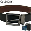 カルバンクライン ベルト（メンズ） 【ラッピング無料】カルバンクライン Calvin Klein ベルト 紳士用 メンズ ガンメタリックバックル ブラック/ブラウン リバーシブル 11CK010022