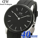 _jGEFg Daniel Wellington rv Iconic Motion 40mm ACRjbN[V ubN x Vo[ o[xg DW00100436