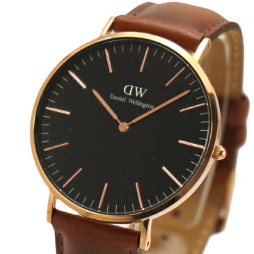 ダニエルウェリントン ペアウォッチ(2本セット) Daniel Wellington 腕時計 40mm & 36mm クラシック・ブラック セントモーズ メンズ レディース DW00600124 DW00600136/DW00100124 DW00100136