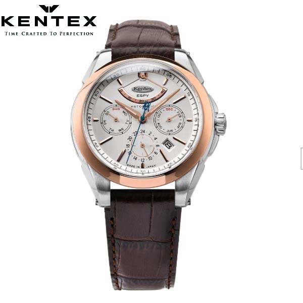 乐天商城 - ケンテックス KENTEX エスパイ アクティブ3 機械式腕時計 自動巻き オートマチック ロゼ カーフ型押しクロコ調ストラップ ESPY ACTIVE 3 Rose E661M-03 【クリーナープレゼント】【正規品】