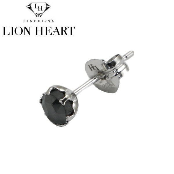 ライオンハート LION HEART PROGRESSO スタッドピアス（片耳）プラチナ900 ブラックダイヤモンド 0.25ct Mサイズ 04E12PSM 01EA0154BK【国内正規品】