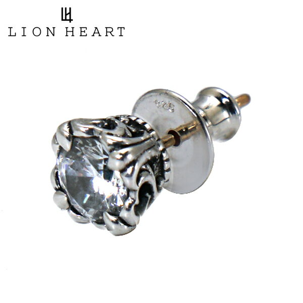 ライオンハート ピアス LION HEART ロイヤルクラウン スタッズピアス シルバー925 ジルコニア シルバー925 1EA158B0CL