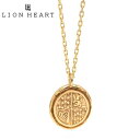【クリーナープレゼント】 ライオンハート ネックレス ペンダント クレストプチネックレス K10 イエローゴールド 10金 LION HEART 1NE270A...