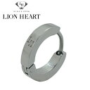 ライオンハート ライオンハート LION HEART フープピアス（片耳）ステンレス製 シルバーIP LHMP006NS【国内正規品】