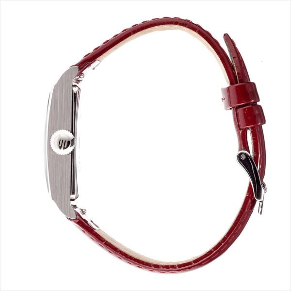 【クリーナープレゼント】LIP / リップ 腕時計 チャーチル T18 CHURCHILL シルバー & レッド レザー メンズ レディース ユニセックス 男女兼用 ウォッチ レクタンギュラー 四角型 長方形 671409【国内正規品】