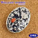 【ポリッシュクロス（磨き布）プレゼント】ウィリアムモリス WILLIAM MORRIS メドウェイ エナメル ブローチ ペンダント シルバー925 珊瑚 碌山 ウィリアム モリス公式ジュエリー 405C0002-TY