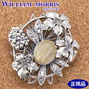 【ポリッシュクロス（磨き布）プレゼント】ウィリアム モリス WILLIAM MORRIS ぶどう ブローチ ペンダント シルバー925 ルチルクォーツ 碌山 ウィリアム モリス公式ジュエリー 405C0003-TY 【国内正規品】