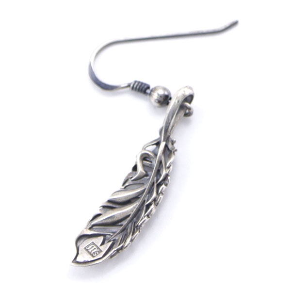 M's collection　エムズコレクション ピアス 右耳用（一個）INTELLECTUAL FEATHER インテレクチャル フェザー/羽根 シルバー925製 XE-003